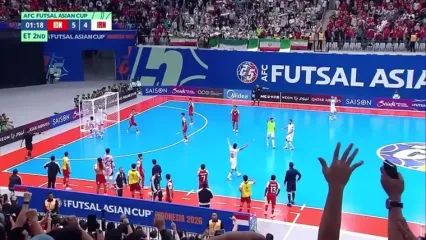گل پنجم فوتسال ایران به اندونزی