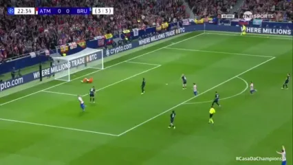 ویدیو: گل اول اتلتیکو مادرید به کلوب بروژ توسط سورلوث