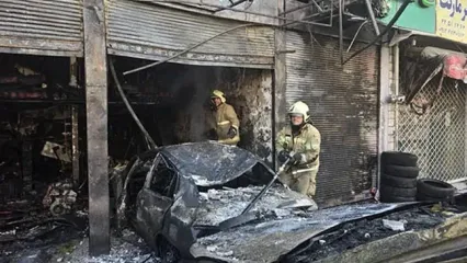 آتش سوزی مرگبار یک مکانیکی در تهران