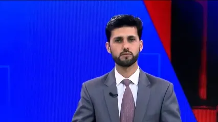 فیلم ادامه پخش زنده در میان لرزش شدید استودیو