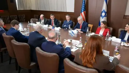 تصاویر جلسه سناتور آمریکا و نتانیاهو درباره ایران