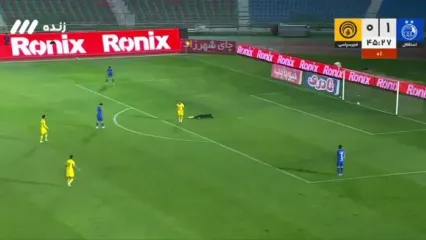فیلم گل اول فجرسپاسی به استقلال توسط مهدی شریفی / استقلال1-1فجر سپاسی