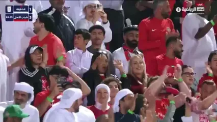 گلزنی سعید عزت‌اللهی در بازی امشب شباب الاهلی مقابل شارجه