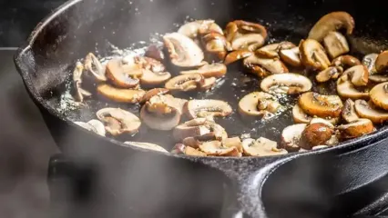 فیلم قارچ بلانچ شده تازه / راز طعم بی‌نظیر رستوران