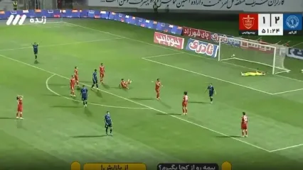 ویدیو: گل سوم گل‌گهر به پرسپولیس توسط پوریا لطیفی‌فر