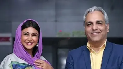 مهران مدیری آبروی آزاده صمدی را برد / خانم بازیگر سرخ و سفید شد