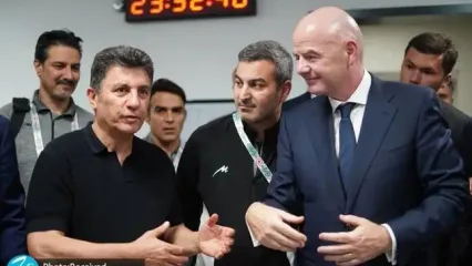 رفتار خاص اینفانتینو پس از گل اول ایران