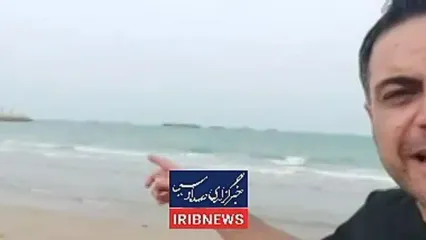 تصویری از صف کشتی‌ها برای عبور از تنگه هرمز