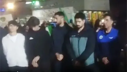 تصاویری از تیم ملی تکواندو در تجمعات شبانه مردمی