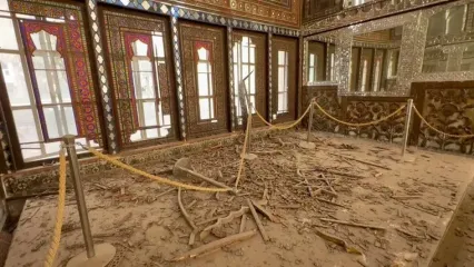 وضعیت کاخ گلستان بعد از حمله آمریکا و اسرائیل