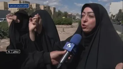 تشکیل زنجیره انسانی حمایت از تاسیسات برق سمنان