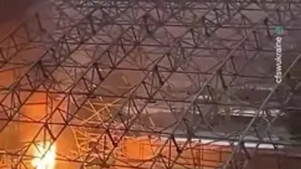 لحظه رهگیری موشک کروز روسیه توسط پدافند اوکراین
