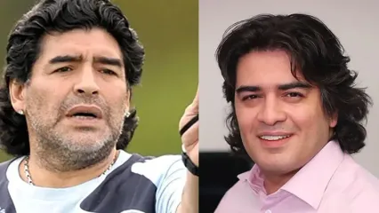 تماس مارادونا با سامان احتشامی خواننده و آهنگساز ایرانی / توی جام جهانی احتشامی همه فکر می کردند من مارادونام صف واستادن امضا بگیرن