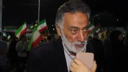 واکنش مردم به استقرار موشک در چهار راه جنت‌آباد