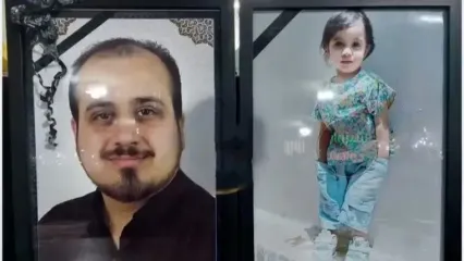 مرگ تلخ پدر و دختر 2 ساله اش در آغوش هم / صحنه تراژدیک مرگ شان را ببینید