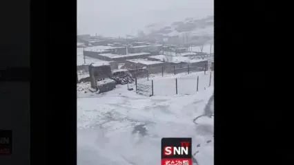 برف این نقطه از کشور را سفیدپوش کرد