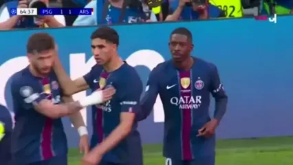 ویدیو: گل اول پاری سن ژرمن به آرسنال توسط دمبله