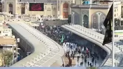 حال و هوای کاظمین در روز تاسوعای حسینی و عزاداری عاشقان اباعبدالله الحسین(ع)