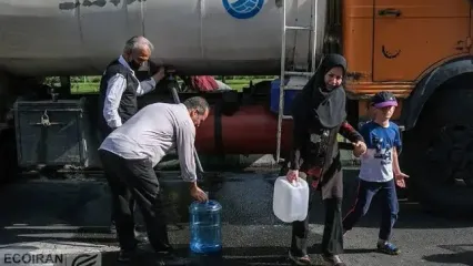 ویدئو خبرساز از سد کرج همزمان با قطعی‌های آب تهران