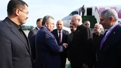 اولین تصاویر از قالیباف در باکو