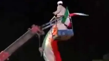 یک روحانی در متفاوت‌ترین جای ممکن دیده شد