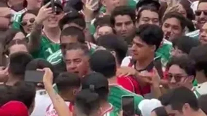ویدئو: جنون و پایکوبی هواداران مکزیک پس از شکار اولین گل جام