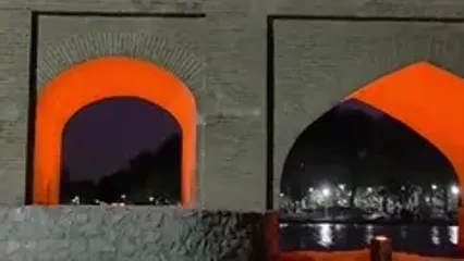 همنشینی ماه و زهره و عطارد بر فراز پل مارنان