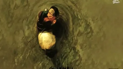 فیلم هوش مصنوعی از لحظه شهادت حضرت عباس(ع)
