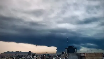 تایم‌لپس دیدنی از شبی که به انبار نفت‌ها در تهران حمله شد