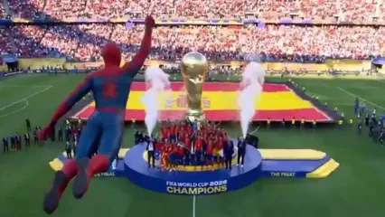 ویدئو: وقتی اسپایدرمن قهرمان جام جهانی شد