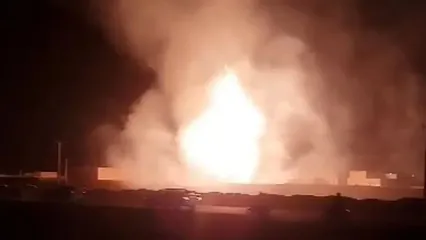 مهار آتش‌سوزی تانکر گاز در غرب زاهدان