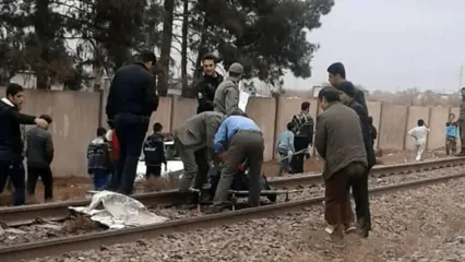 تصادف مرگبار قطار با مردی در قائمشهر