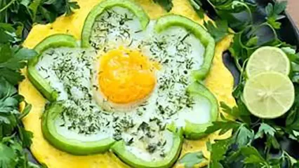 زیباترین و خاص ترین نیمرو را درست کن و عکس