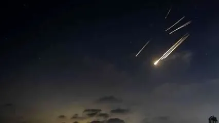 تصاویر پرواز موشک‌ها در آسمان قطر