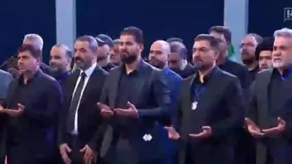 وداع جمعی دیگر از مبارزان حشدالشعبی عراق با پیکر امام شهید