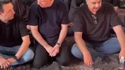 سنگ تمام هنرمندان برای مراسم ختم مادر داریوش فرضیایی