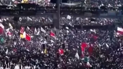 میدان اصلی نجف میزبان پیکر رهبر شهید شد