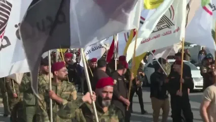تشییع نیروهای حشد الشعبی و ایرانی در عراق
