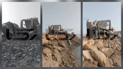 لحظاتی پس از اصابت موشک به آب‌ شیرین‌ کن جاسک و عکس
