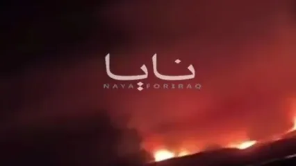 لحظه اصابت پهپاد انتحاری به مقر تجزیه‌طلبان