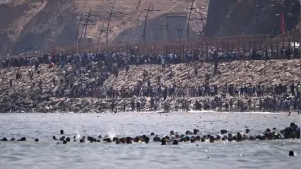 ساعات پرتنش و ملتهب در مرز اسپانیا و مراکش