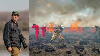 میانکاله در یک هفته 6 مرتبه سوخت؛ 15 هکتار درگیر آتش شد/ حر منصوری : الگوی آتش‌سوزی‌های امسال شبیه ۱۴۰۰ است؛ با رفتار یک گروه مواجهیم نه یک فرد