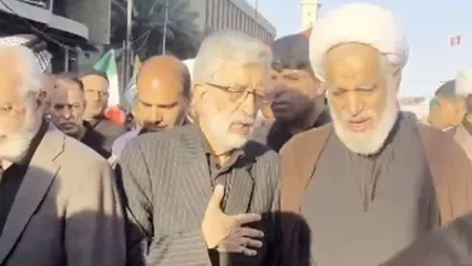 محسن رضایی و حداد عادل در نجف دیده شدند