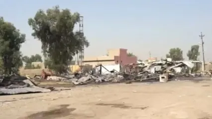 تصاویری که حشد الشعبی از ویرانه‌های حمله منتشر کرد