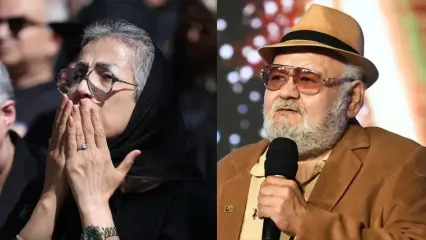 فیلم حضور چهره‌ های مطرح سینما، هنر و ورزش در مراسم ختم زنده‌ یاد اکبر عبدی