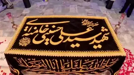 نمای متفاوت از محل تدفین امام خامنه‌ای شهید