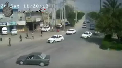ویدیوی تازه از لحظه اصابت موشک به مدرسه میناب