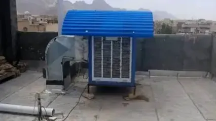 راهکار یک شهروند برای روشن کردن کولر آبی در قطعی برق!