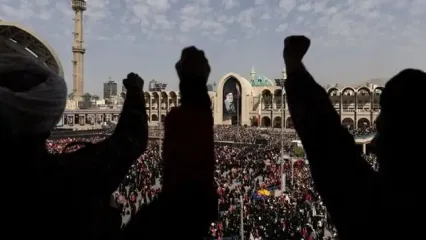 شعار مرگ بر آمریکا و اسرائیل در مصلی تهران