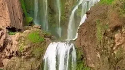 فیلم از زیبایی آبشار اوزود از مراکش